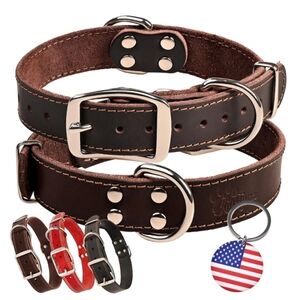 Leather Dog Collar Medium